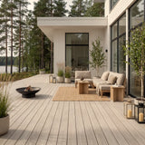 WPC Terrassendiele Massiv Antik Elfenbein