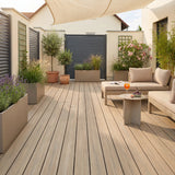 WPC Terrassendiele Massiv Antik Muskat