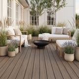 WPC Terrassendiele Massiv Antik Natur