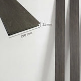 WPC Terrassendiele Massiv Antik Nero