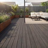WPC Terrassendiele Massiv Antik Nero