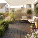 WPC Terrassendiele Massiv Antik Nero