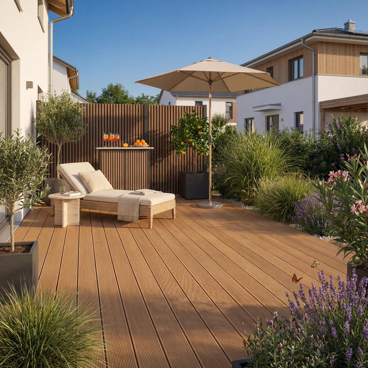 WPC Terrassendiele Massiv ECO Bangkirai