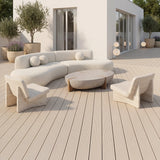 WPC Terrassendiele Massiv ECO Creme