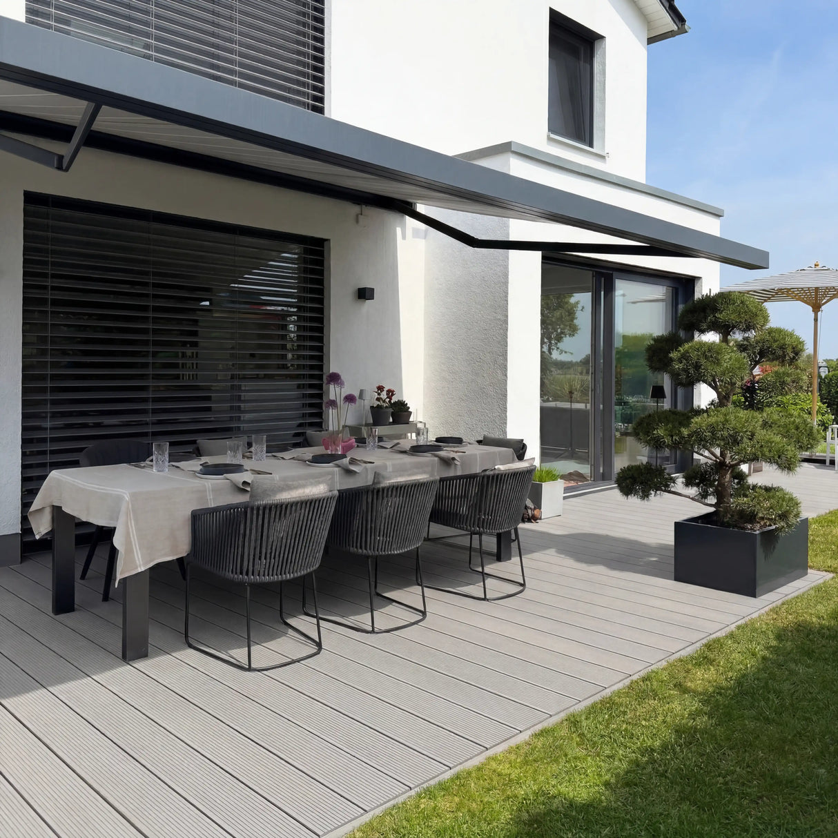 WPC Terrassendiele Massiv ECO Sand