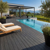 WPC Terrassendiele Massiv Terra Platin