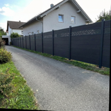 WPC Sichtschutzzaun ENZO Nero - Style Anthrazit