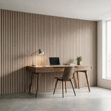 Akustikpaneel Premium Walnuss – Filz Beige 244 × 60 cm