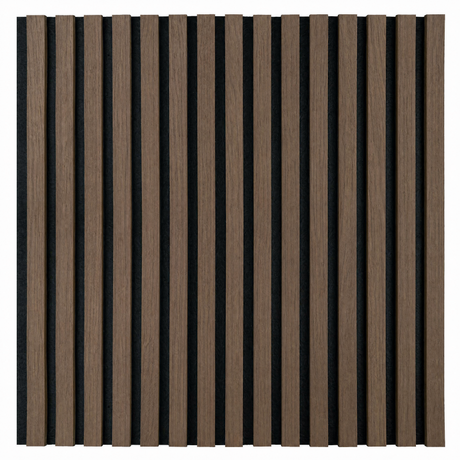 Akustikpaneel Premium Walnuss – Filz Schwarz 244 × 60 cm