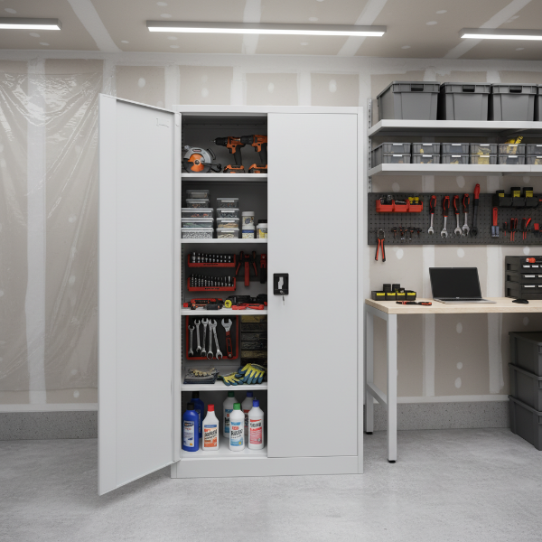 3er Set Stahlschrank 1800 x 900 x 400 mm