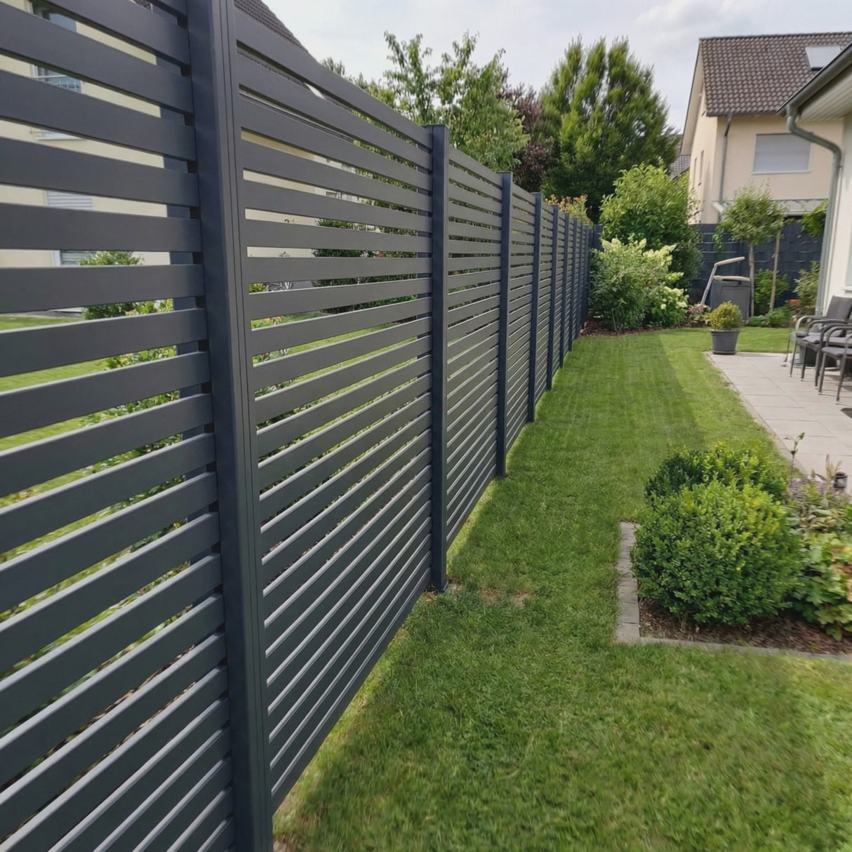 ModuLine Aluzaun MARIO Rechteck schmal, Anthrazit