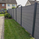 WPC Sichtschutzzaun ENZO Basalt - Design Anthrazit