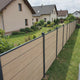 WPC Sichtschutzzaun ENZO Elfenbein - Design Anthrazit