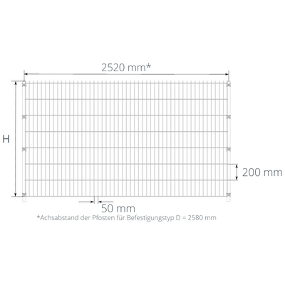 Doppelstabmatte leicht 6/5/6 mm
