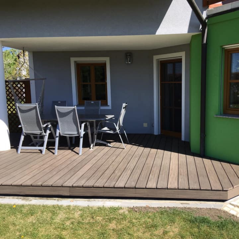 WPC Terrassendiele Massiv Antik Natur